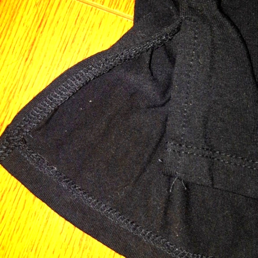 (M)🎀DEX🎀 Sheer with Pocket Black Top Ptp19"×L26.5" - Picture 6 of 7